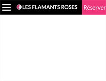 Tablet Screenshot of en.hotel-flamants-roses.com